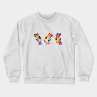 HoRSe PRiNT ' THe HaPPY HoRSeS' EQueSTRiaN GiFTS Crewneck Sweatshirt